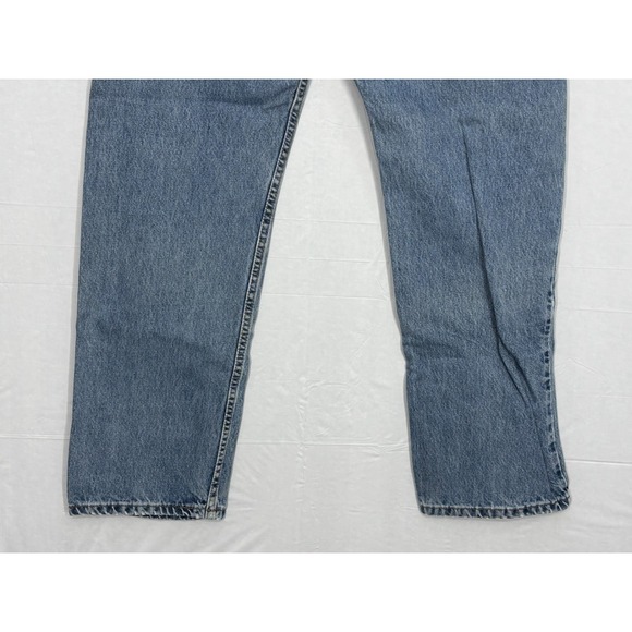 Levi's 505 Straight Leg Jeans Mens Blue Denim Cotton Regular Fit 5-Pocket 35x31 - Picture 6 of 12